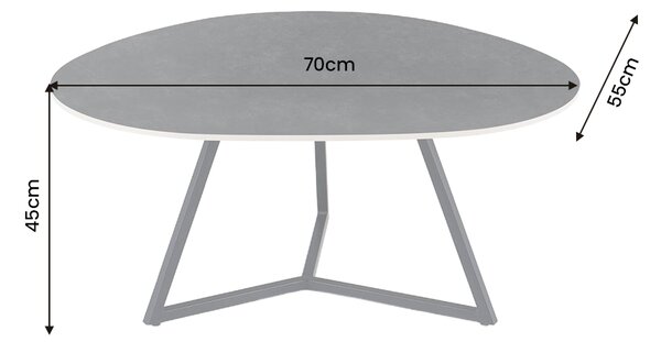 Konferenční stolek MARVELOUS ANTRACIT 70 CM keramika Nábytek | Obývací pokoj | Konferenční stolky | Kulaté