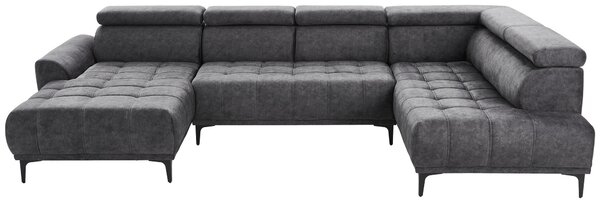 SEDACÍ SOUPRAVA, textil, barvy grafitu Stylife - Sedací soupravy