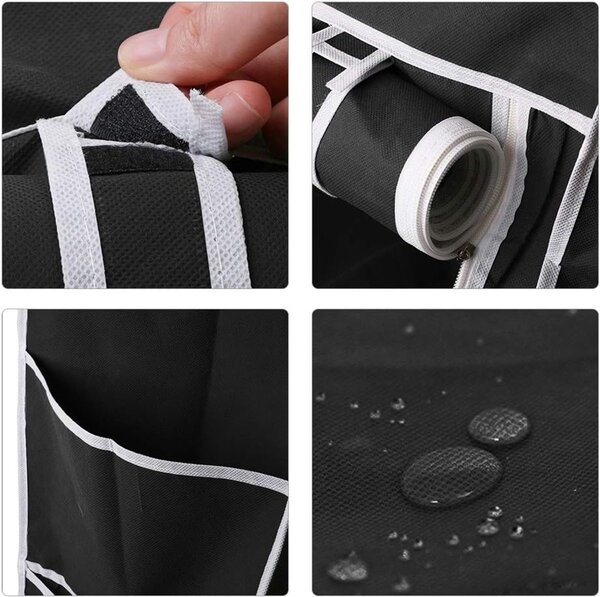SONGMICS Textilní botník Pompy 88 cm černý