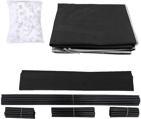 SONGMICS Textilní botník Pompy 88 cm černý