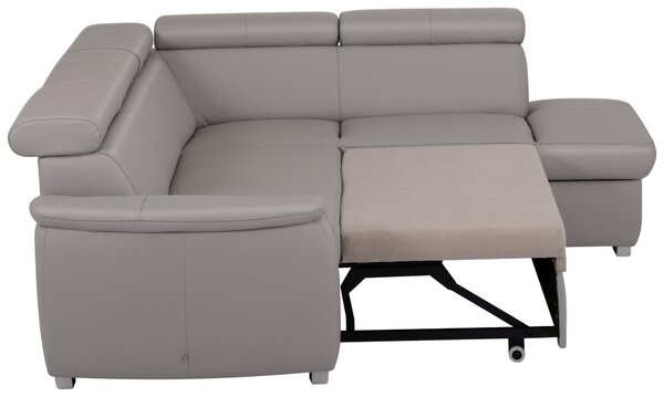 SEDACÍ SOUPRAVA, textil, kůže, platinová Celina Home - Sedací soupravy