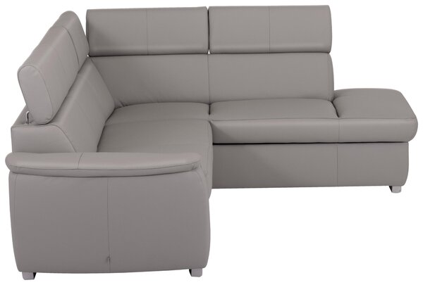SEDACÍ SOUPRAVA, textil, kůže, platinová Celina Home - Sedací soupravy