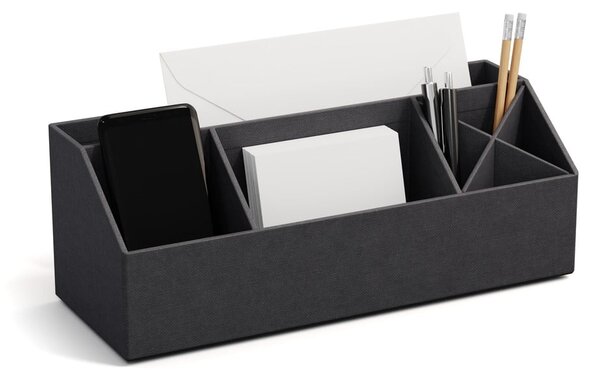 Kartonový organizér na psací potřeby Elisa Canvas Paper Laminate – Bigso