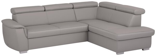 SEDACÍ SOUPRAVA, textil, kůže, platinová Celina Home - Sedací soupravy