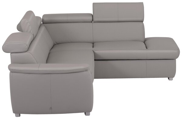 SEDACÍ SOUPRAVA, textil, kůže, platinová Celina Home - Sedací soupravy
