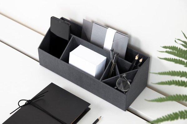 Kartonový organizér na psací potřeby Elisa Canvas Paper Laminate – Bigso