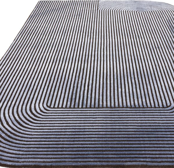 Tribeca Design Kusový koberec Zoom Shape Black Navy Rozměry: 200x290 cm