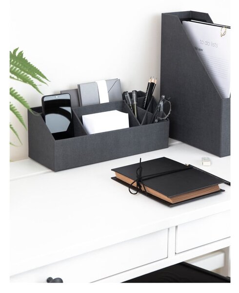 Kartonový organizér na psací potřeby Elisa Canvas Paper Laminate – Bigso
