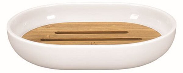 Kleine Wolke Timber miska na mýdlo Stojící bílá-dřevo 5877100853