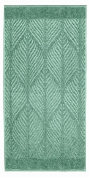 Kleine Wolke Leaf ručník 140x70 cm bavlna zelená 3027685226
