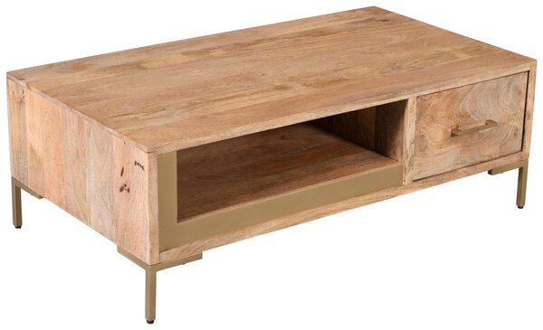 KONFERENČNÍ STOLEK, přírodní barvy, dřevo, 130/45/70 cm MID.YOU - Konferenční stolky, Online Only
