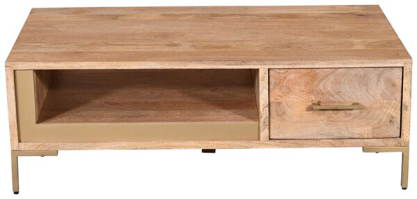 KONFERENČNÍ STOLEK, přírodní barvy, dřevo, 130/45/70 cm MID.YOU - Konferenční stolky, Online Only
