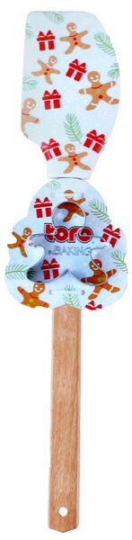 Toro Silikonová stěrka s vykrajovátkem 32cm MIX vánočních motivů