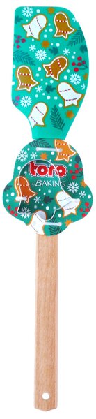 Toro Silikonová stěrka s vykrajovátkem 32cm MIX vánočních motivů