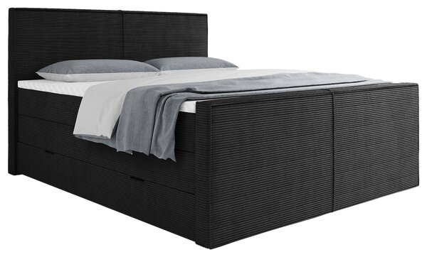 POSTEL BOXSPRING, 160/200 cm, černá Livetastic - Postele s úložným prostorem, Online Only