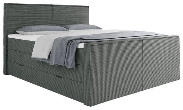 POSTEL BOXSPRING, 160/200 cm, šedá Livetastic - Postele s úložným prostorem, Online Only