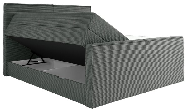 POSTEL BOXSPRING, 160/200 cm, šedá Livetastic - Postele s úložným prostorem, Online Only