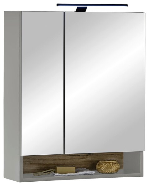 ZRCADLOVÁ SKŘÍŇKA, šedá, 60/75/23 cm Venda - Zrcadlové skříňky