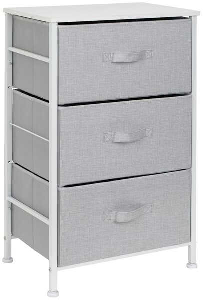 KOMODA, šedá, bílá, 45/71.5/30 cm PBJ - Široké komody, Online Only