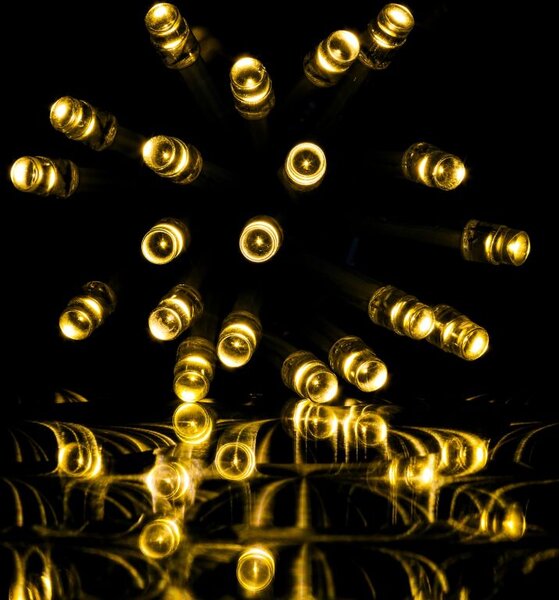 VOLTRONIC Vánoční řetěz 20 m, 200 LED, teple bílé, ovladač