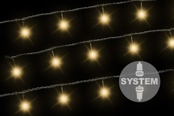 DiLED světelný řetěz 40 LED, teple bílý, bez trafa