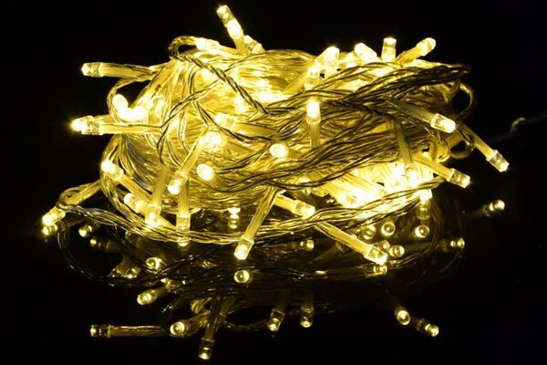 Vánoční LED řetěz 5 m, 50 diod, teple bílý