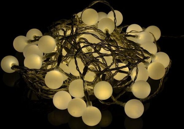 Zahradní párty osvětlení, venkovní 50 LED, teple bílá