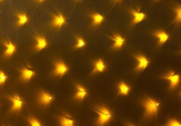 Vánoční LED světelná síť 3 x 3 m, 128 diod, teple bílá