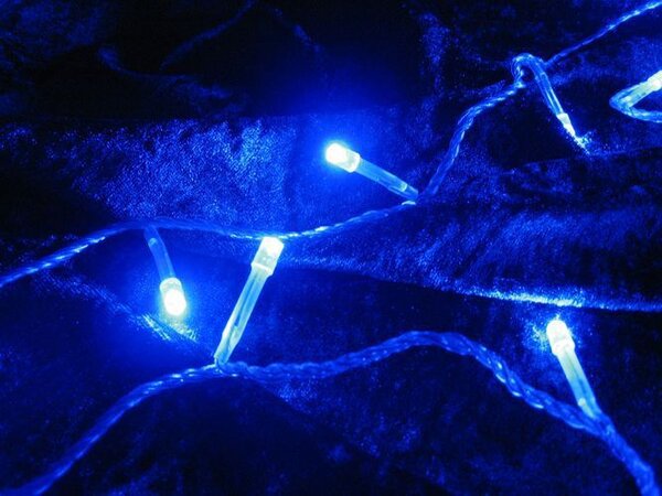Vánoční LED řetěz 3 m, 30 diod, modrý