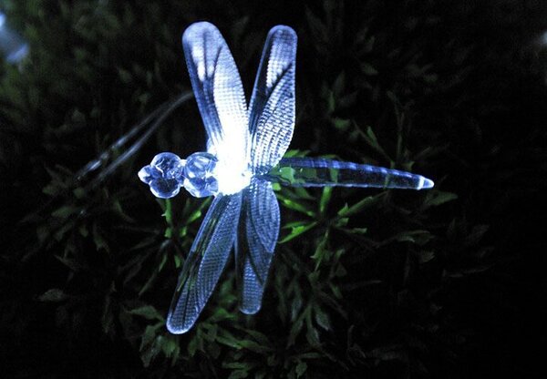 Zahradní solární dekorativní LED osvětlení - Vážky 24 LED diod