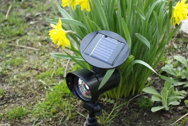 Sada zahradních solárních LED osvětlení - 3ks reflektorů Garth