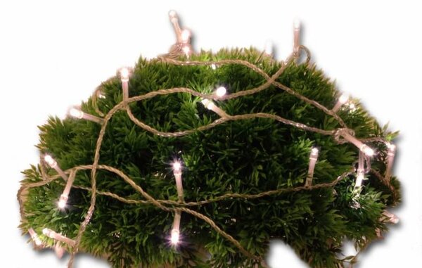 Vánoční LED řetěz 5 m, 50 diod, teple bílý