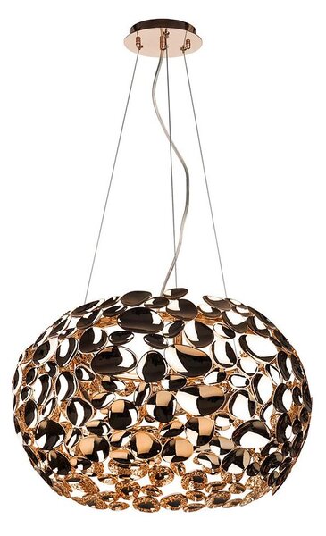 Open Design OR80186 - Lustr na lanku CARERA 6xG9/7W/230V pr. 55 cm rose gold