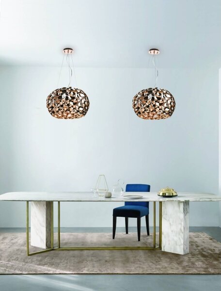 Open Design OR80186 - Lustr na lanku CARERA 6xG9/7W/230V pr. 55 cm rose gold
