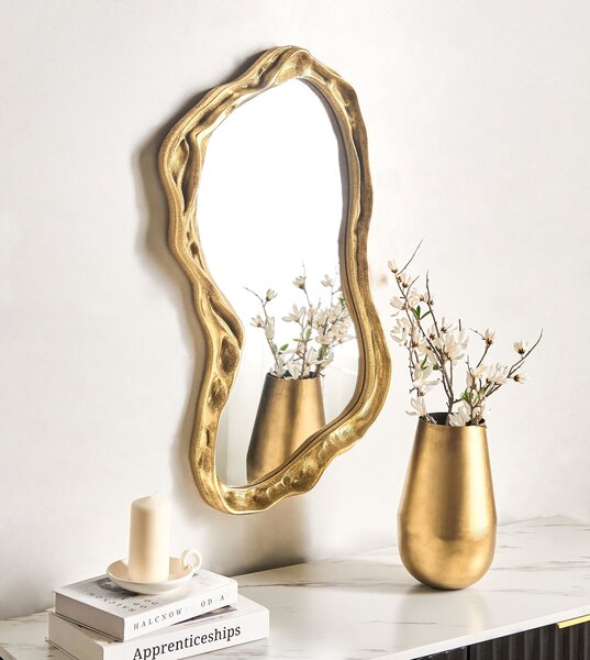 Zrcadlo SERY 38 cm 75 cm Zlatá