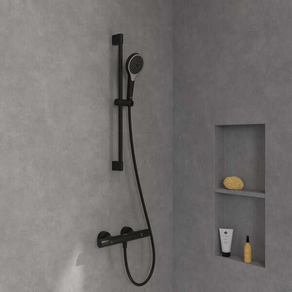 Villeroy & Boch Universal Taps & Fittings sprchová baterie nastěnná s termostatem černá TVS000017000K5