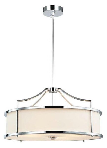 Open Design OR80872- Lustr na tyči STANZA 4xE27/15W/230V pr. 55 cm l. chrom/bílá