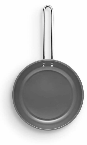 Eva Trio Laser Titanium Nerezová pánev 24 cm, integrovaný povrch Slip-Let, bez PFAS, na indukci, do trouby do 300 °C, Eva Solo