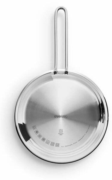 Eva Trio Laser Titanium Nerezová pánev 24 cm, integrovaný povrch Slip-Let, bez PFAS, na indukci, do trouby do 300 °C, Eva Solo