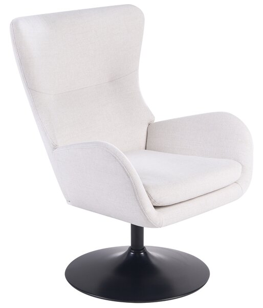Otočné křeslo VIGGE Krémově bílá