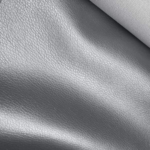 Ekokůže SOFT koženka v metráži, 380 g/m², šíře 145 cm, silver, glazovaná