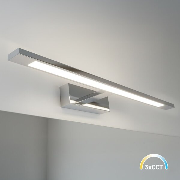 LED Koup. osvětl. zrcadla KLIMT LED/12W/230V 3000/4000/6000K 60 cm IP44 l. chrom