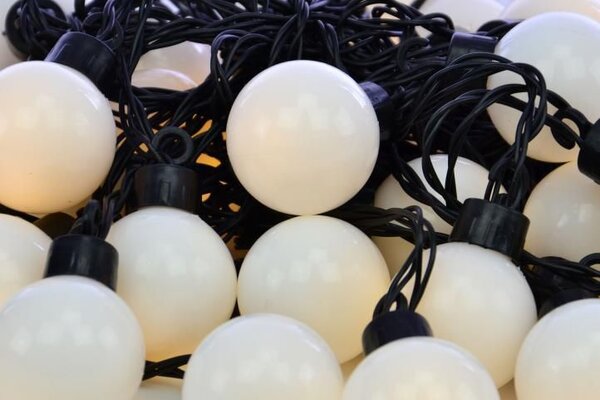 Zahradní párty osvětlení, venkovní, 20 LED, teple bílá