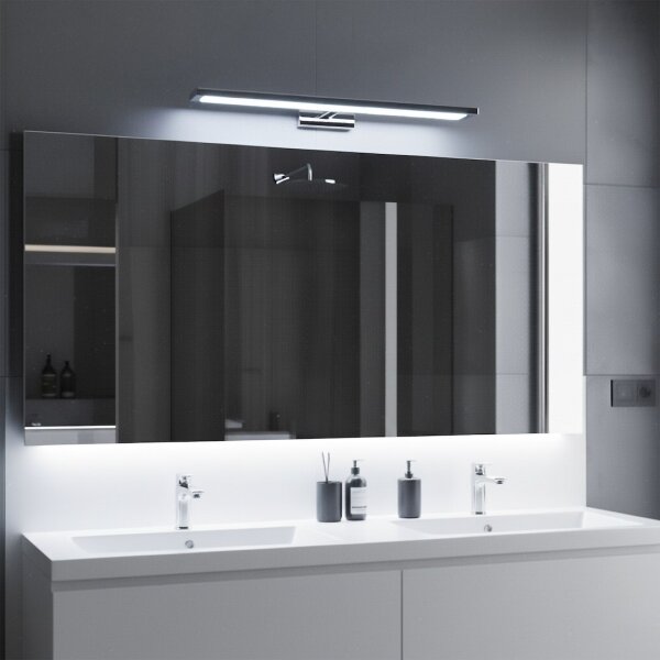 LED Koup. osvětl. zrcadla KLIMT LED/12W/230V 3000/4000/6000K 60 cm IP44 l. chrom