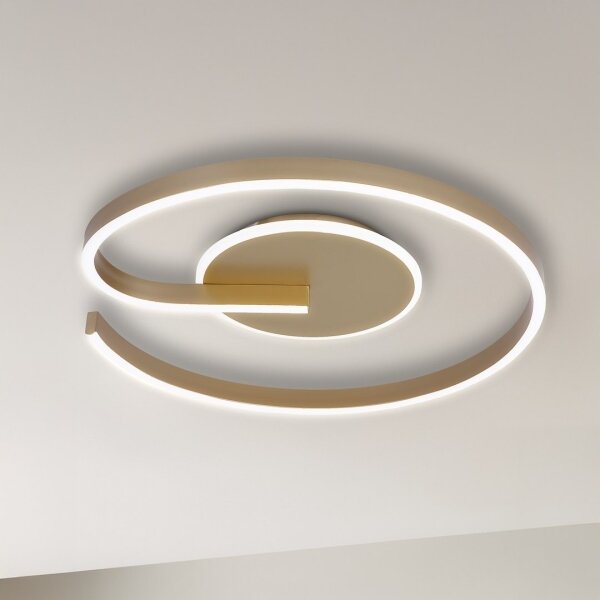 LED Stropní svítidlo LORENZO LED/22W/230V pr. 50 cm zlatá