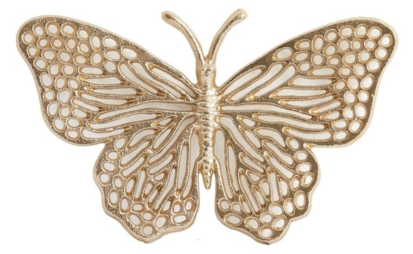 Kovová nástěnná dekorace 26x16 cm Butterfly – Light & Living