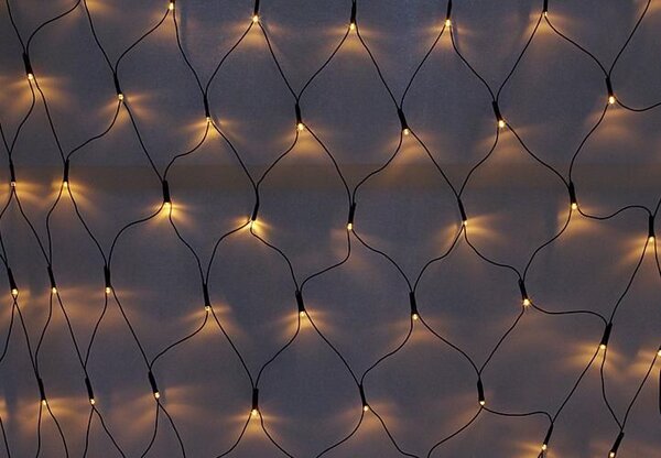 DiLED světelná síť 100 LED, teple bílá, bez trafa