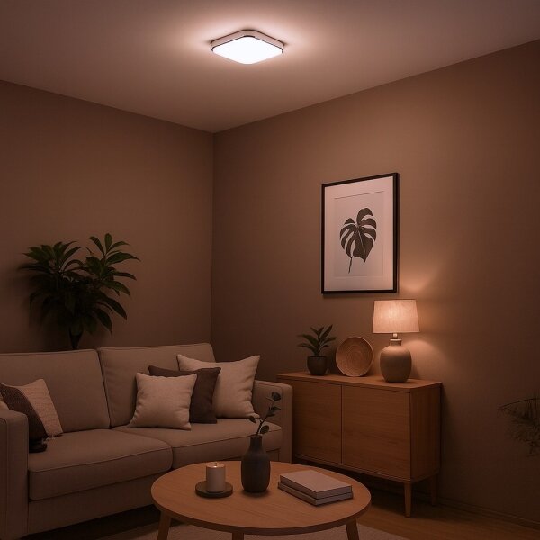 LED Stropní svítidlo NEMO LED/11W/230V 26x26 cm lesklý chrom