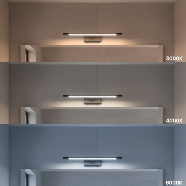LED Koup. osvětlení zrcadla KLIMT LED/8W/230V 3000/4000/6000K 40 cm IP44 černá