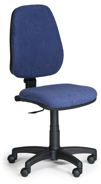 Pracovní židle Comfort bez područek, modrá